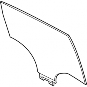 Glass door rear left Ford C-max MK2 13-18