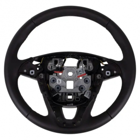 Steering wheel bare Lincoln MKC 15-19 leather dark brown, without lower buttons