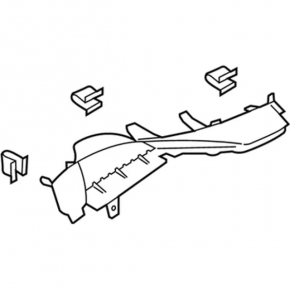 Rear pillar trim left Lincoln MKC 15- black, scuffs
