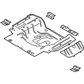 Ford Mustang mk6 15- trunk trough