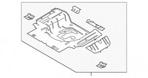 Ford Mustang mk6 15- trunk trough
