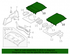 Trunk floor Mazda 6 18-21