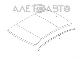 Roof trim left Chrysler 200 4d 11-14