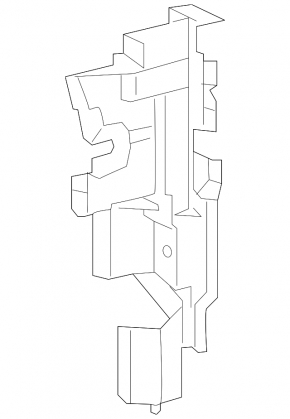 Left radiator deflector for Toyota Rav4 19-21 hybrid