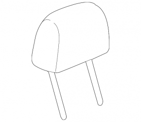 Chevrolet Volt 11-15 rear left headrest, beige and black leather, dry-cleanable