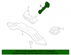 Engine mount upper bone Subaru Impreza 17-18 GK