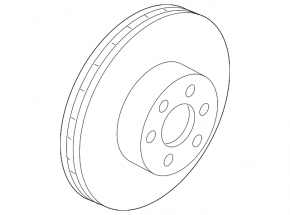 Rear left brake disc Infiniti FX35 FX45 03-08