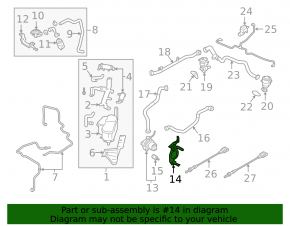 Air pump bracket Audi Q7 16- 3.0T