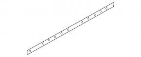 Front left door seal BMW i3 14-21 bottom
