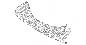 Front bumper mount central Toyota Sienna 21-25