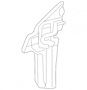 Right radiator deflector for Toyota Prius V 15-17