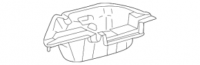Trunk pocket right Lexus RX300 RX330 RX350 RX400h 04-09