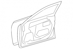 Door bare front right Lexus ES350 07-12