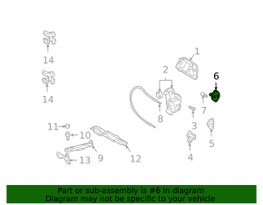 Toyota RAV4 06-12 Tailgate Lock Bracket