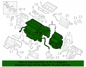Heater assembly Subaru Legacy 15-19