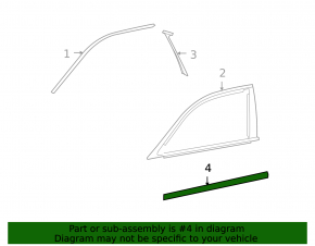 Door trim lower front left Lexus LS460 LS600h 07-12
