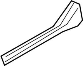 Door sill trim inner rear left Infiniti G25 G35 G37 4d 06-14