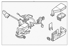 Mitsubishi Outlander 22-25 positive terminal without wiring