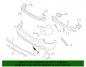 Kia Seltos 2021-2023 Rear Bumper Tow Hook Cap