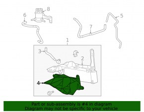 Toyota Highlander 2010 transmission radiator deflector