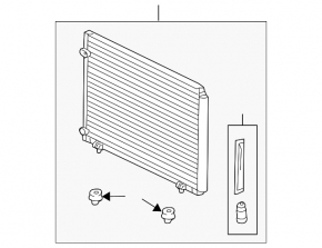 Air conditioner radiator condenser Lexus RX350 10-15 KOYORAD