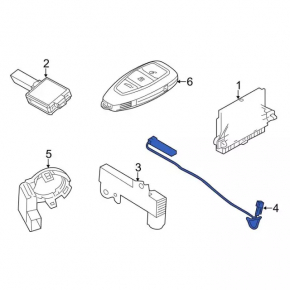 KEYLESS ENTRY ANTENNA AMPIFIER Ford C-max MK2 13-18 salon
