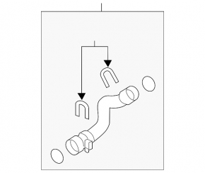 Upper cooling pipe Audi Q5 8R 13-17 3.0 tfsi