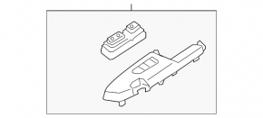 Front right window lift control for Kia Sportage 17-22 with trim
