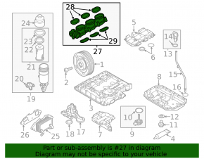 Collector intake lower part right Porsche Cayenne 958 11-17 Hybrid