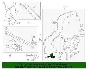 Kia Soul 14-19 Windscreen Washer Motor