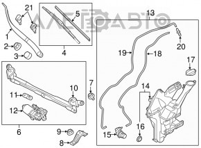 Kia Soul 14-19 Windscreen Washer Motor