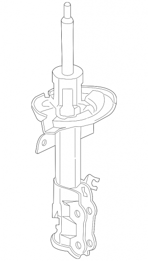 Front left shock absorber Ford Fiesta 11-19