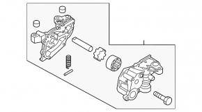 Oil pump for Mazda CX-30 20-22 2.5 internal combustion engine