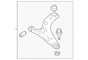 Lower control arm front left Subaru XV Crosstrek 18-23