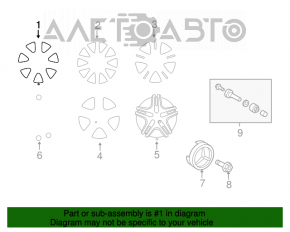 Set of wheels R17 x 7.5J ET56 5*112 4pcs W164 ML350