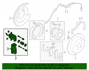 Rear right support Subaru Impreza 17-23 GK