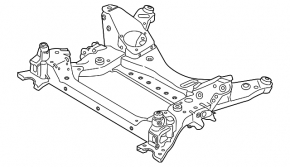Front subframe BMW X3 G01 18- AWD