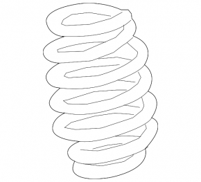 Front left spring Volvo XC90 17-25