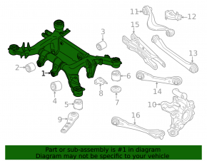 Rear subframe BMW 7 G11 G12 16-22
