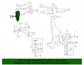 Upper Front Right Control Arm Bracket Front Lexus LS460 07-17 RWD