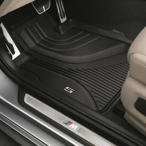Rubber interior mat front right BMW 5 G30 17-23 black