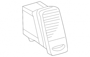 Lexus GX470 03-09 center left air duct black