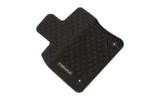 Set of floor mats for 7 seats VW Tiguan 20-24 rubber black