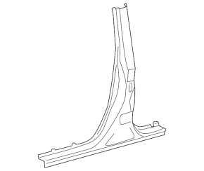 Lexus CT200h 11-17 right center pillar