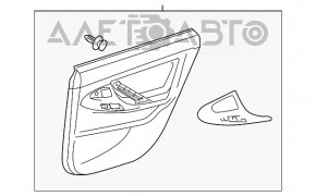 Toyota Camry v40 rear right door panel, beige
