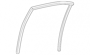 Rear left glass seal Toyota Camry v40