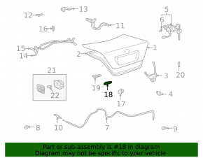 Emergency trunk release for Lexus ES300 ES330