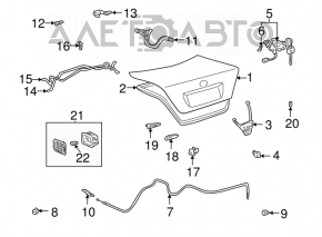 Emergency trunk release for Lexus ES300 ES330