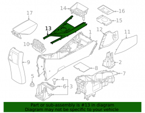 Kia Niro 23- HEV, PHEV center console trim for lever and start-stop