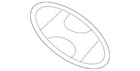 Hyundai Veloster 12-17 grille emblem